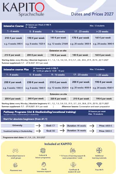 KAPITO Dates and Prices 2026